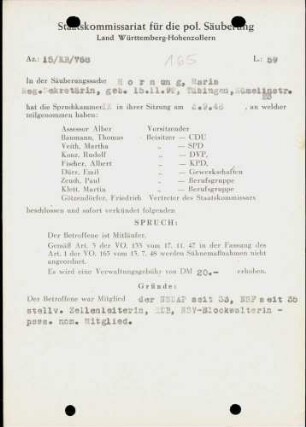 Hornung, Maria