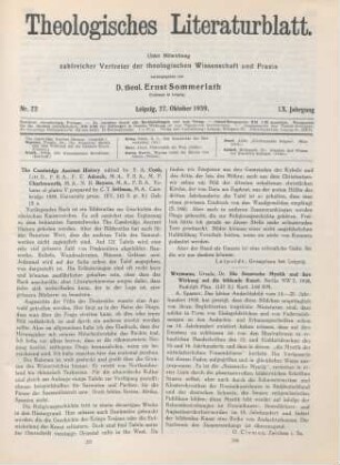 297-298 [Rezension] The Cambridge ancient history