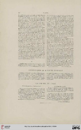 Courrier de l'art