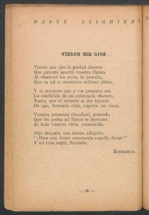 Vieron mis ojos...