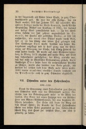 VII. Schwaben unter den Hohenstaufen (1080-1250)