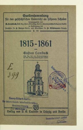 H. 14: 1815 - 1861