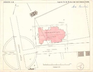 Schmidt, Heinrich von; Ulm; Kath. Garnisonkirche - Lageplan