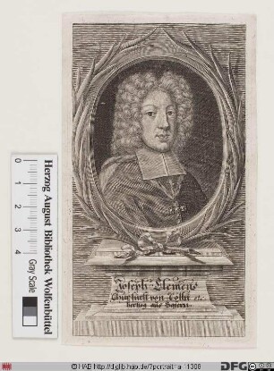 Bildnis Joseph Clemens (von Bayern), 1688-1723 Kurfürst u. Erzbischof von Köln