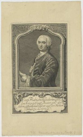 Bildnis des Carl Fridrich Hundertmark