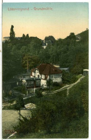 Radebeul. Lößnitzgrund - Grundmühle