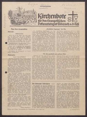 Kriegschronik der ev. Kirchengemeinde Altshausen (Dek. Biberach).