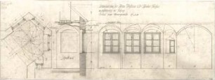 Fischer, Theodor; Icking - Schlederloh (Isartal); Landhaus Theodor Fischer - Kreuzgewölbe (Grundriss, Aufriss, Schnitt)