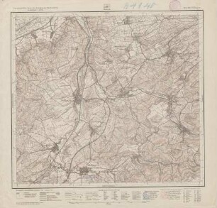 7520 (alte Nr.: 109) Mössingen, Topographische Karte des Königreichs Württemberg im Maßstabe 1:25000