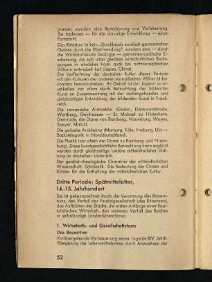 Dritte Periode: Spätmittelalter, 14. - 15. Jahrhundert