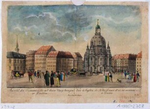 Die Frauenkirche in Dresden auf dem Neumarkt