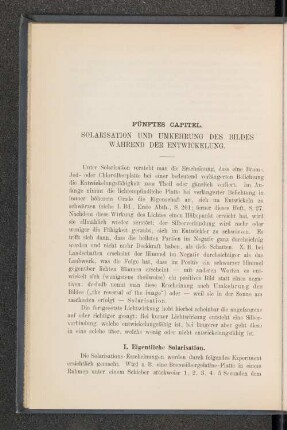Fünftes Capitel. Solarisation und Umkehrung des Bildes während der Entwickelung.