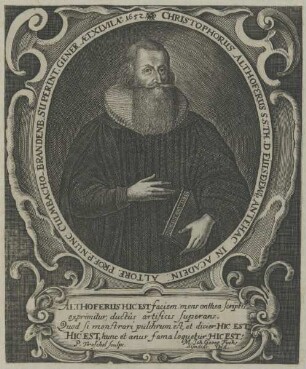 Bildnis des Christophorus Althoferus