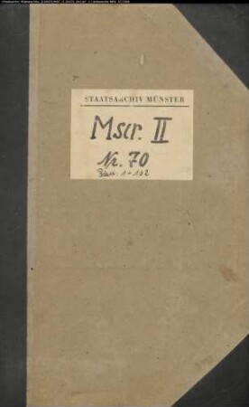 Erzstift Köln, insbesondere Herzogtum Westfalen (Abschriften von Urkunden und Akten)