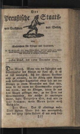 52stes Stück, den 29ten December 1798