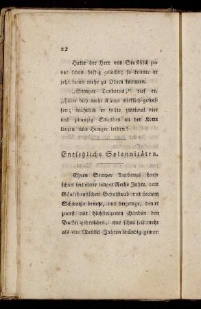 Entsetzliche Solennitäten.
