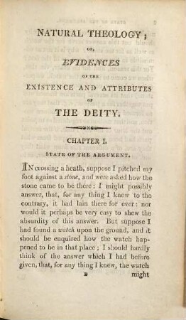Natural theology : or, evidences of the existence and attributes of the Deity