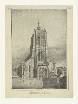 Münster. Westfassade. 1855
