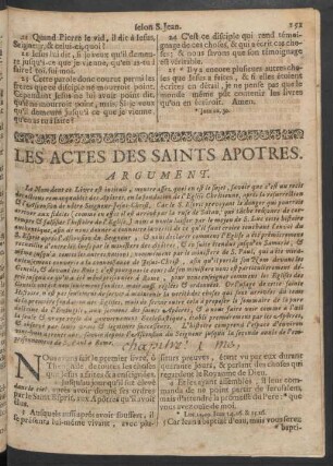 Les Actes Des Saints Apotres