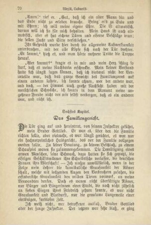 Sechstes Kapitel. Das Familiengericht