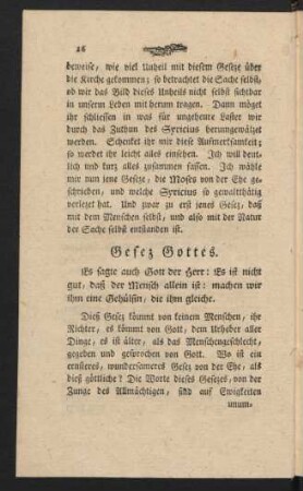 Gesez Gottes.