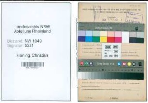 Entnazifizierung Christian Harling , geb. 26.11.1906 (Kaufmaennischer Angestellter)