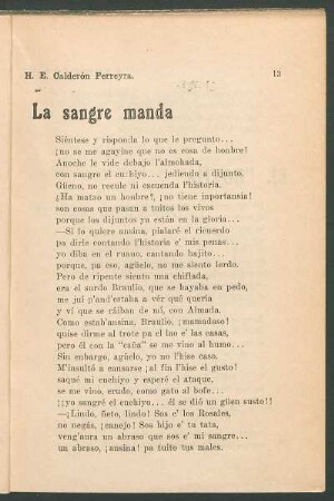 La sangre manda
