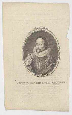 Bildnis des Michael de Cervantes Saavedra