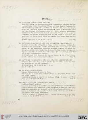 Möbel (Nr. 305-390)