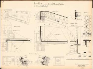Kanalisierung der Oder Schleuse, Oderhof: Schleusentore: Details 1:5