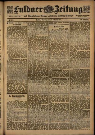 Ausgabe vom Dienstag, den 22. Oktober 1901.