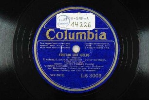 Tristan und Isolde : 2. Aufzug, 2. Szene (Liebesduett) "O sink' hernieder, Nacht der Liebe" / (R. Wagner)