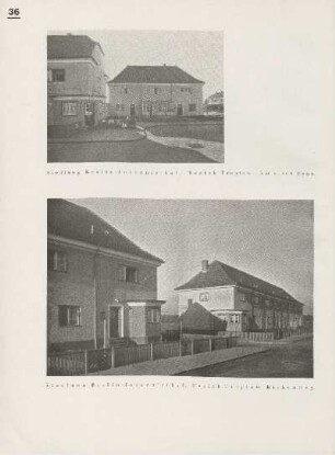 Siedlung Berlin-Johannisthal, Bezirk Treptow. Am alten Fenn ; Siedlung Berlin-Johannisthal, Bezirk Treptow. Birkenweg