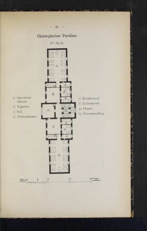 Chirurgischer Pavillon.