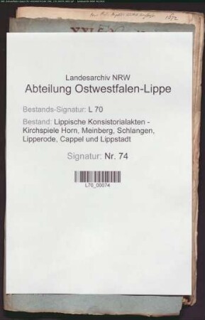 Lasten- und Abgabenfreiheit einer Pastorenwitwe, Nachjahr