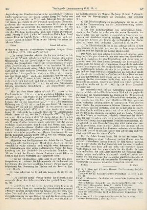 219-220 [Rezension] Helmbold, Heinrich, Vorsynoptische Evangelien