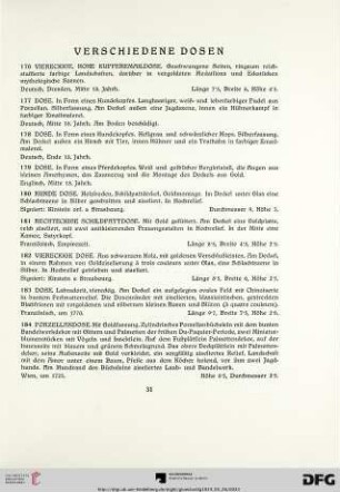 Verschiedene Dosen (Nr. 176-184)