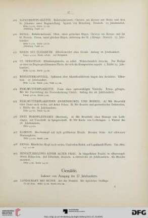 Gemälde. Italiener von Ausgang des 17. Jahrhunderts (Nr. 420-429)