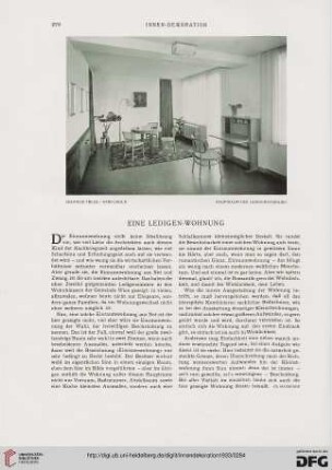 Eine Ledigen-Wohnung
