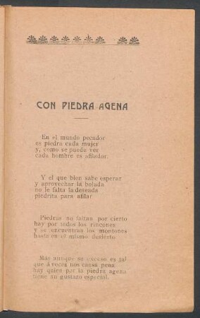 Con piedra agena