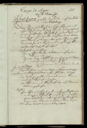 Corps de logis, rez de Chausseé