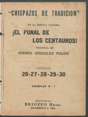 1934000700: Capitulos 26 - 30