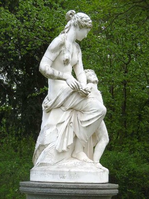 Venus, Amor die Flügel beschneidend