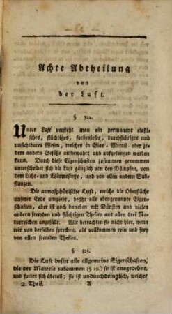Des Herrn A.W. Hauch Ritters vom Dannebrog, Hofmarschalls, Kammerherrn, Stallmeisters, ersten Directors des Königlich Dänioschen Theaters und Mitgliedes der Königl. Dänischen Gesellschaft der Wissenschaften Anfangsgründe der Experimental-Physik, Zweiter Theil