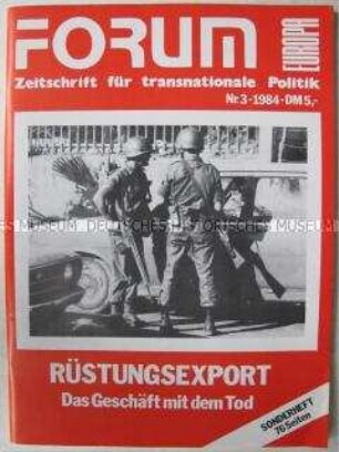 Monatszeitschrift für transnationale Politik über Rüstungsexporte - Sachkonvolut