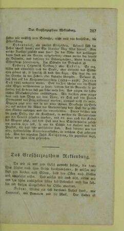 Das Großherzogthum Meklenburg
