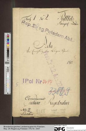 Errichtung der Bürgergarde in Putlitz