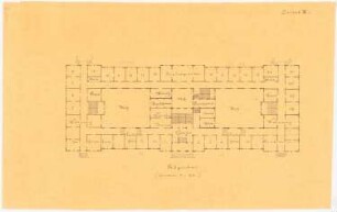 Heilanstalt: 2. Entwurf: Grundriss EG