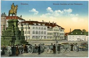 Dresden. Erbeutete Geschütze a. d. Theaterplatz