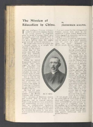 The mission of education in China